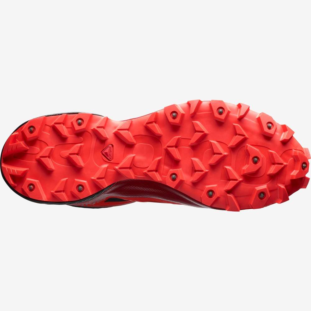 Black Red Salomon Snowspike Climasalomon Waterproof Women's Trail Running Shoes | 364092PVQ