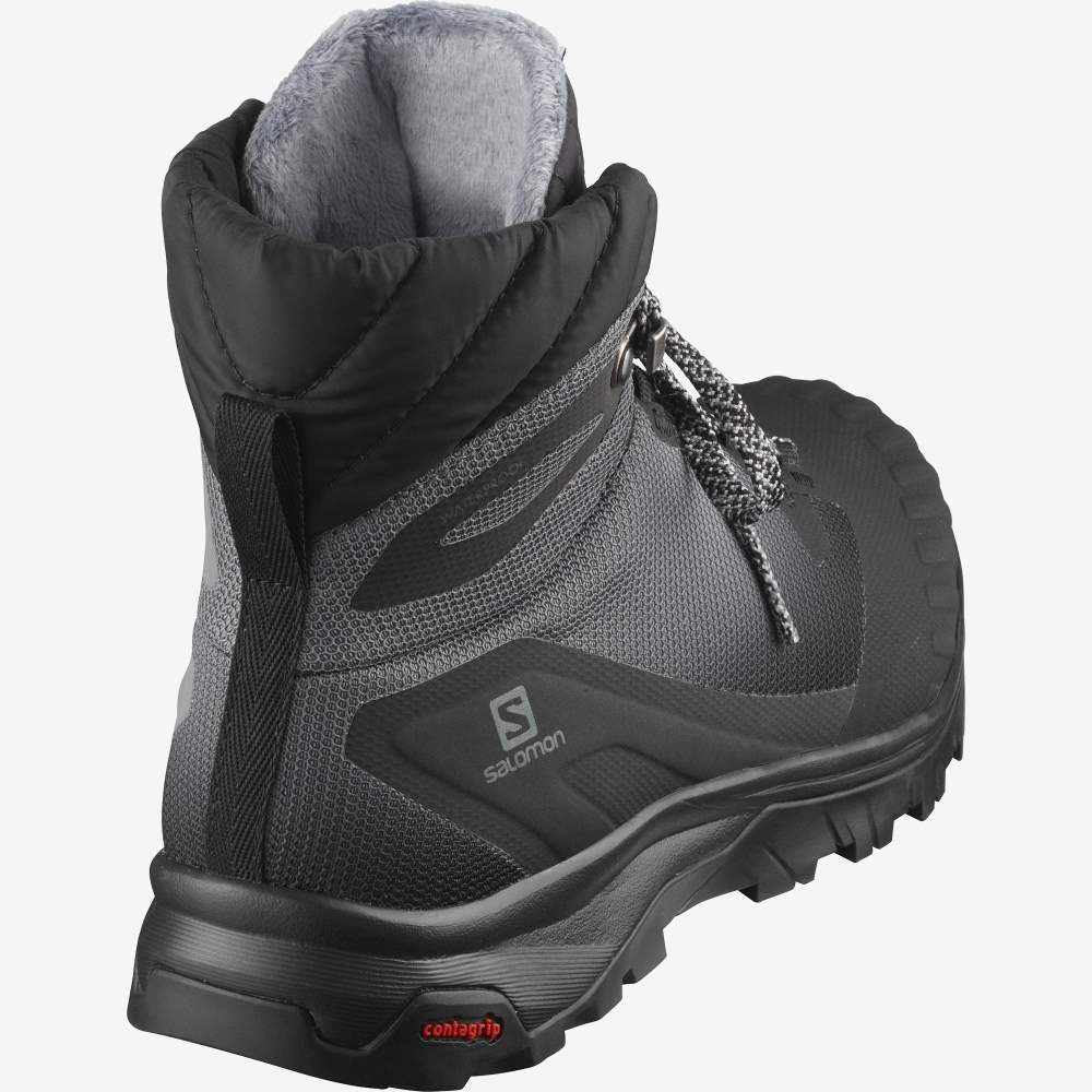 Black Salomon Vaya Blaze Thinsulate Climasalomon Waterproof Women's Hiking Shoes | 401572QZI