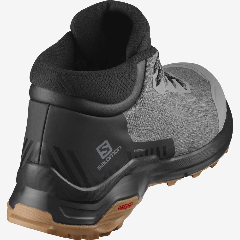 Black Salomon X Reveal Chukka Climasalomon Waterproof Men's Walking Shoes | 098523HGB