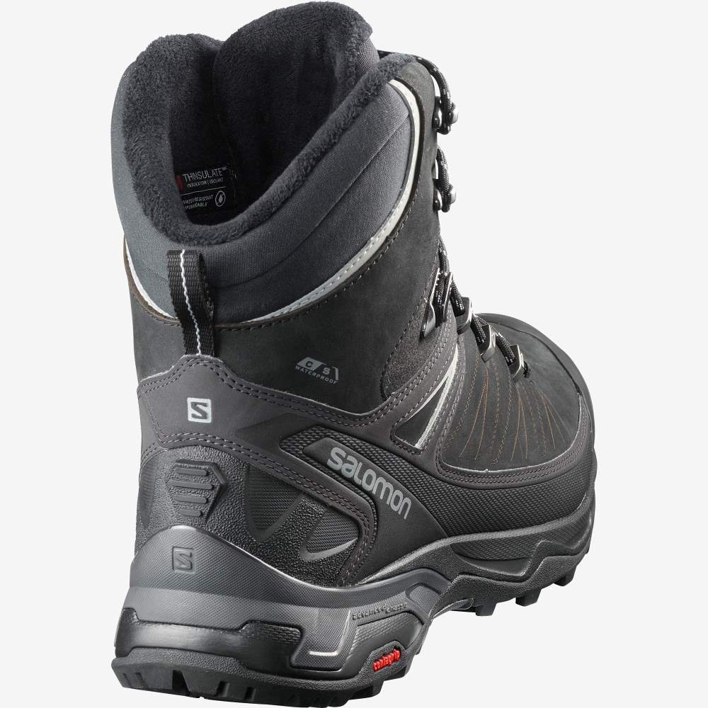 Black Salomon X Ultra Winter Climasalomon Waterproof 2 Men's Walking Shoes | 734801LPJ