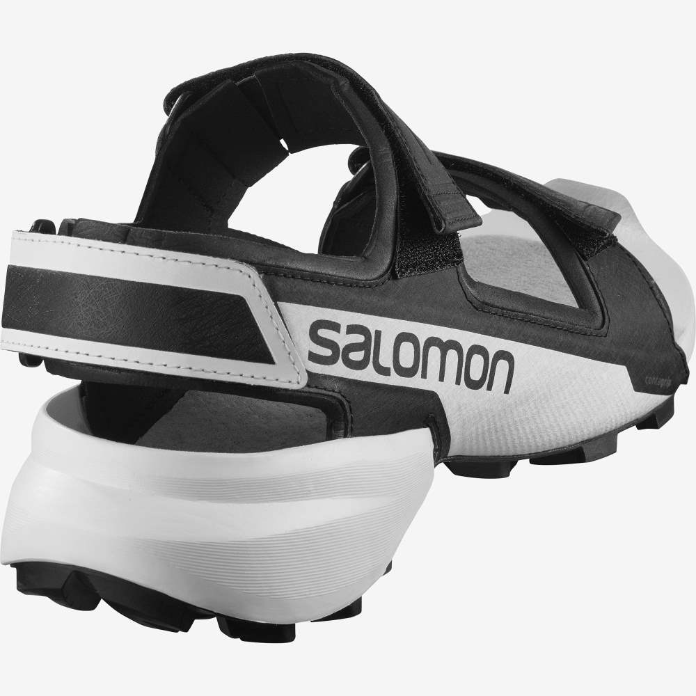 Black White Salomon Speedcross Sandal Men's Sandals | 879325LBS