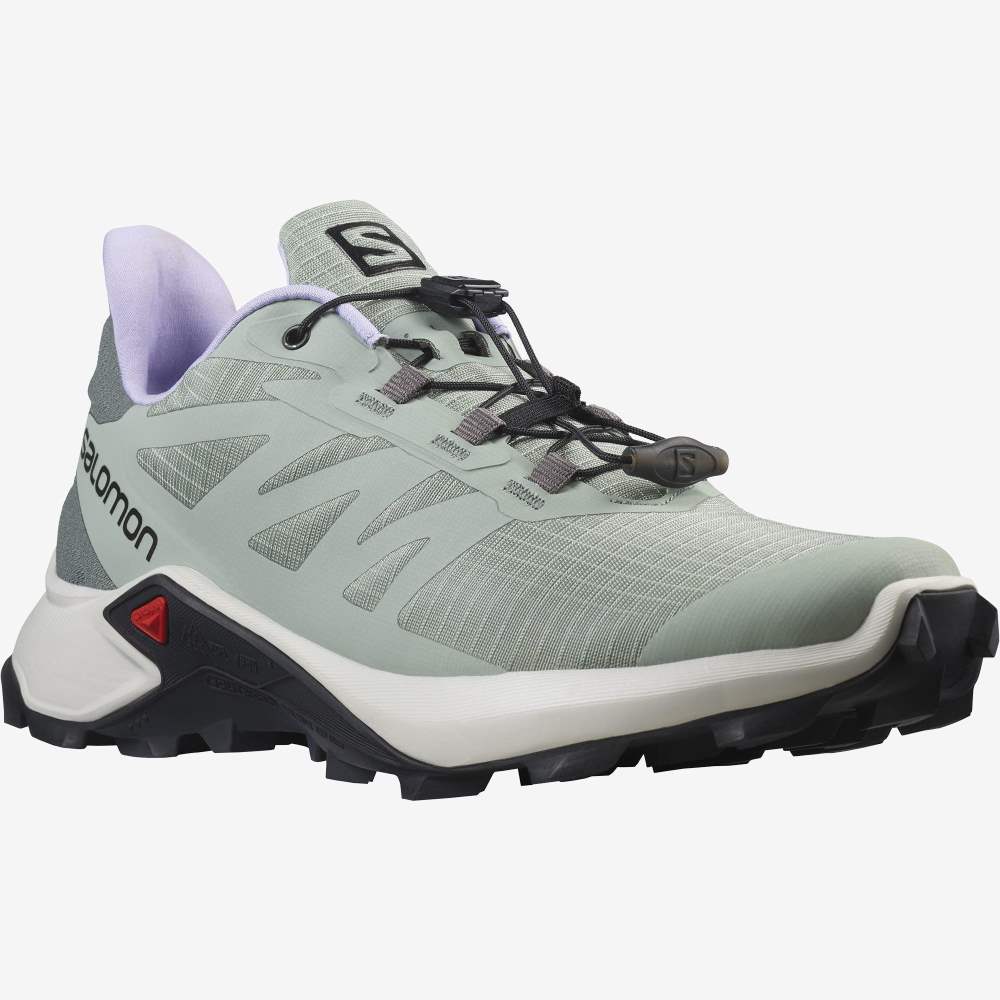 Green Lavender Salomon Supercross 3 Women's Trail Running Shoes | 532679OYU