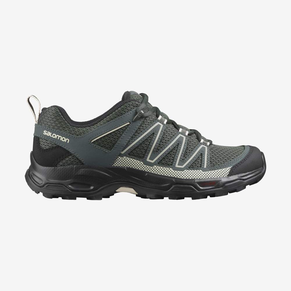 Grey Salomon Pathfinder Women\'s Hiking Shoes | 215374WUT