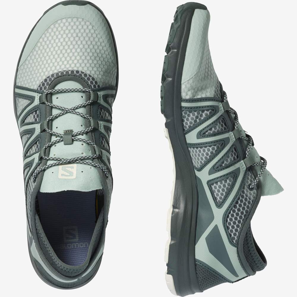 Turquoise Grey Salomon Crossamphibian Swift 2 Men's Water Shoes | 546028BCY