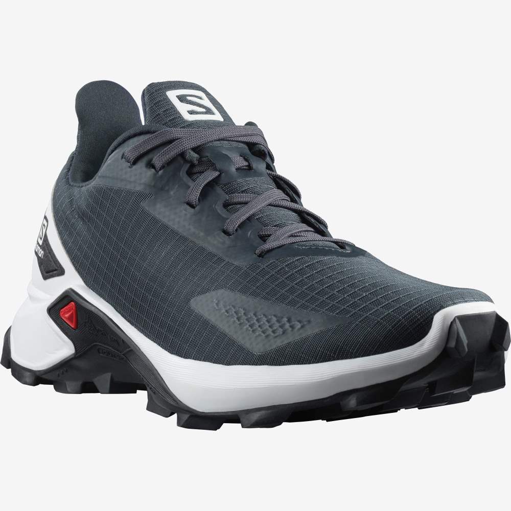 White Black Salomon Alphacross Blast Women's Trail Running Shoes | 136708EUY