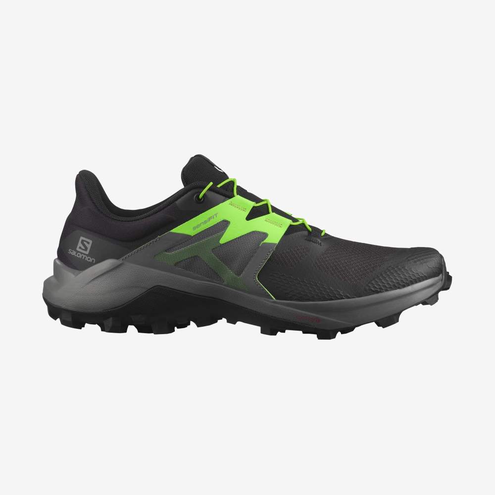 Black Green Salomon Wildcross 2 Men's Trail Running Shoes | 295867HWU