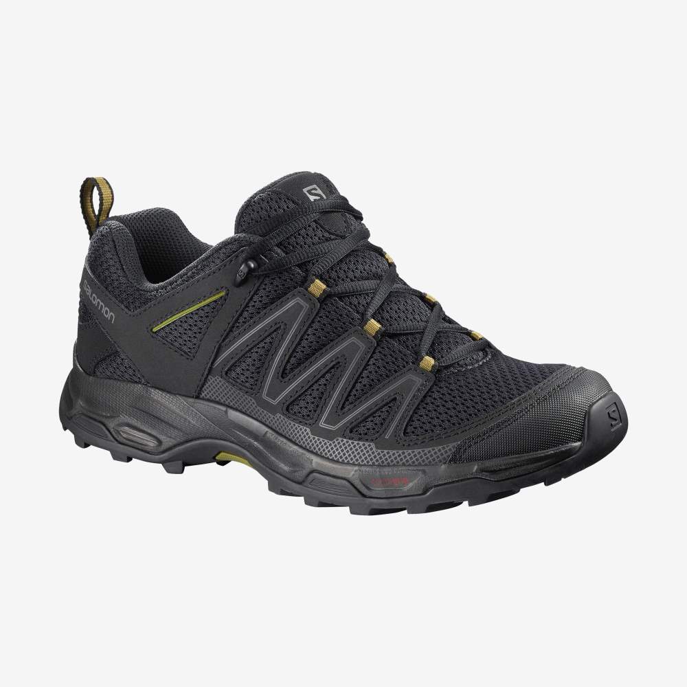 Black Olive Salomon Pathfinder Men's Hiking Shoes | 390651RFN