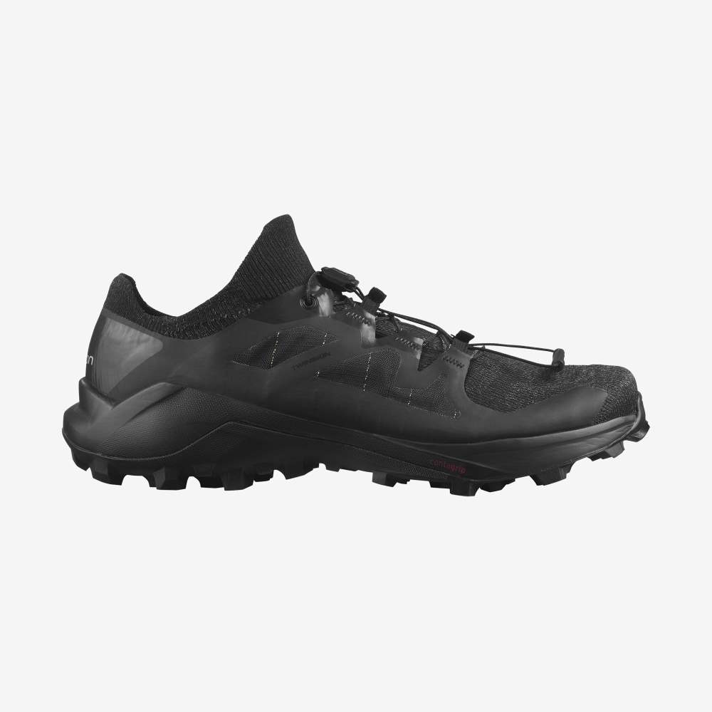 Black Salomon Cross Pro 2 Men's Trail Running Shoes | 571328CTV