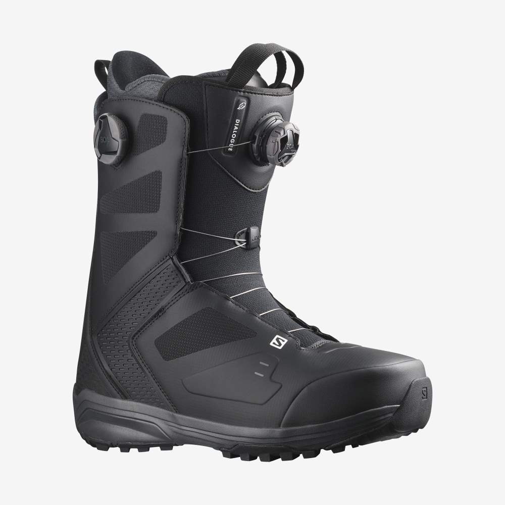 Black Salomon Dialogue Dual Boa Men's Snow Boots | 763925MTY