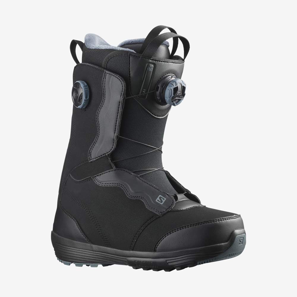 Black Salomon Ivy Boa Women's Snow Boots | 231904DLK