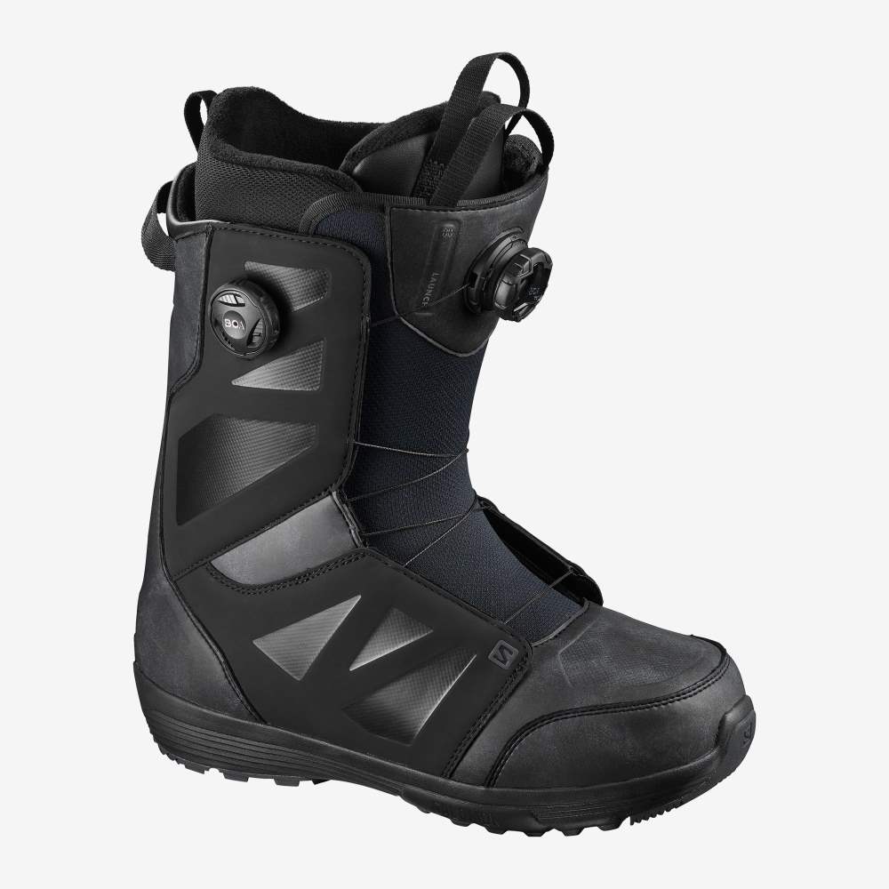 Black Salomon Launch Boa Sj Boa Men's Snow Boots | 408762RTE