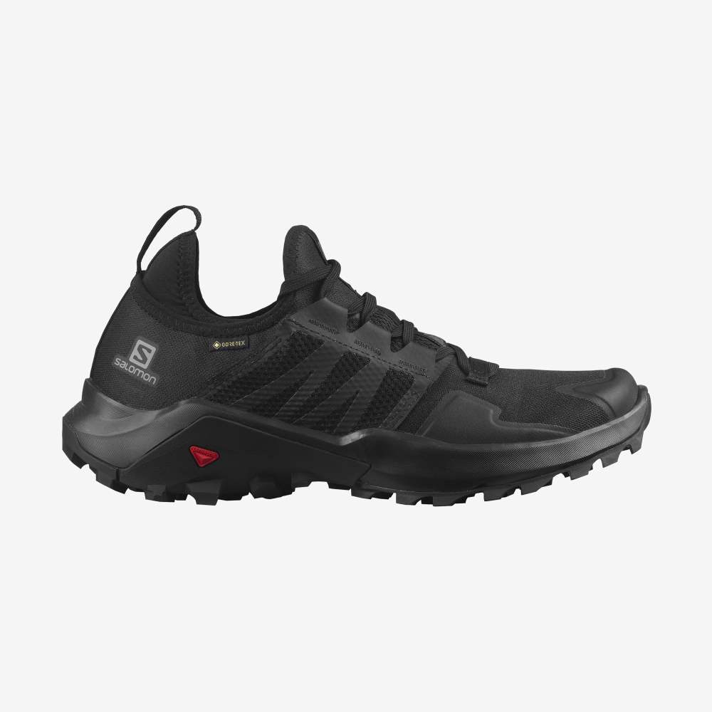 Black Salomon Madcross Gore-Tex Men's Trail Running Shoes | 023586QVE