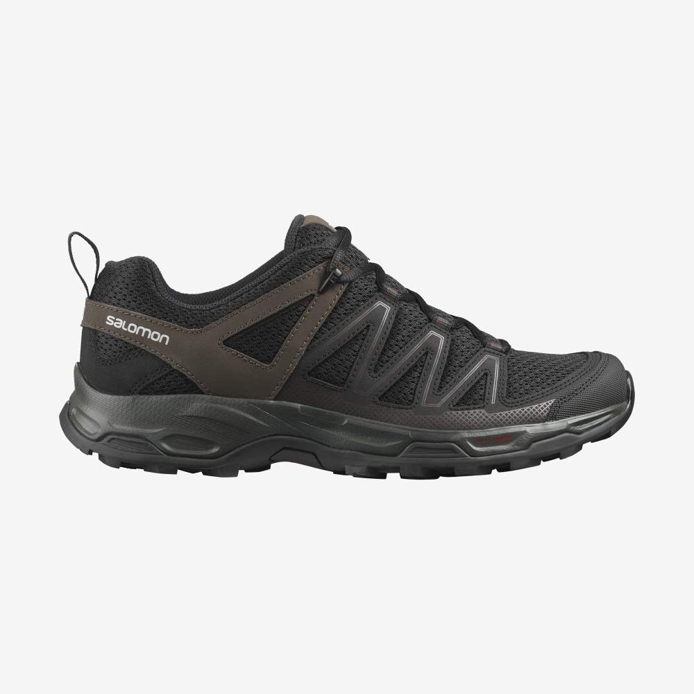 Black Salomon Pathfinder Men's Hiking Shoes | 730561BXK