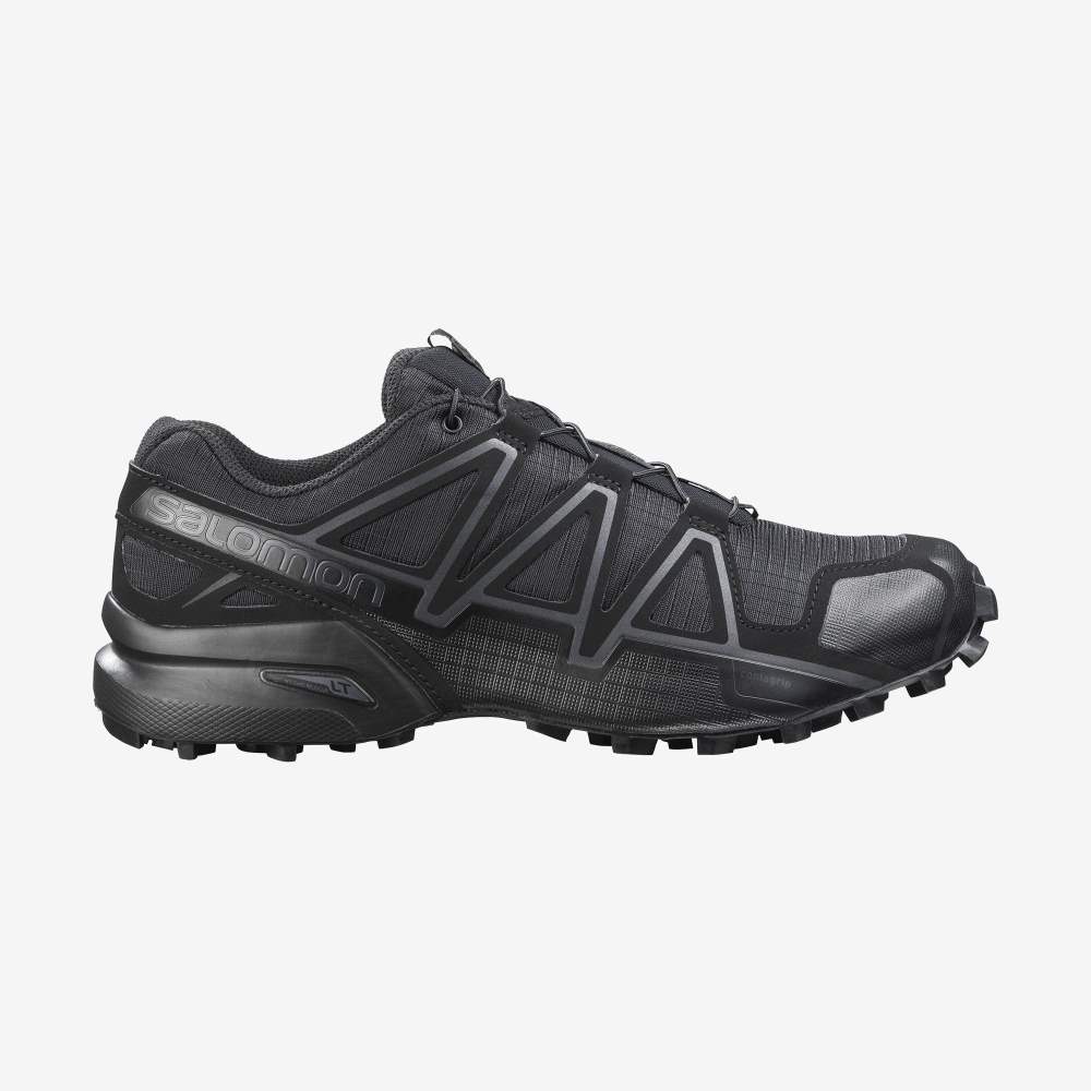 Black Salomon Speedcross 4 Wide Forces Men's Trail Running Shoes | 521948DUK