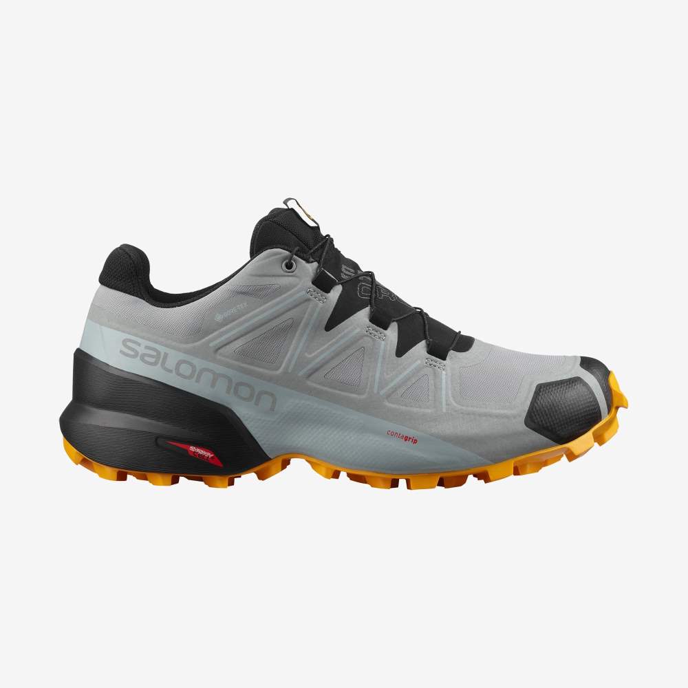 Black Salomon Speedcross 5 Gore-Tex Men's Trail Running Shoes | 086154DYW