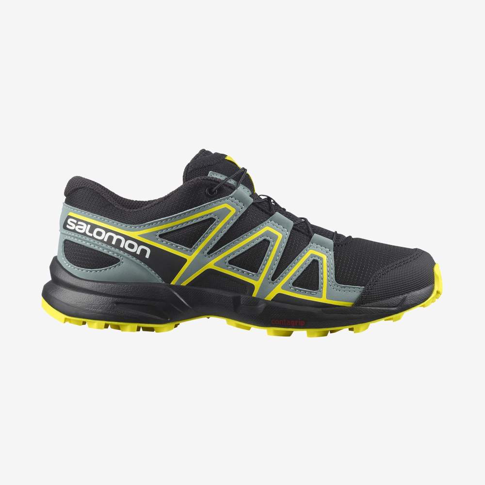 Black Salomon Speedcross Kids' Trail Running Shoes | 703526CLS