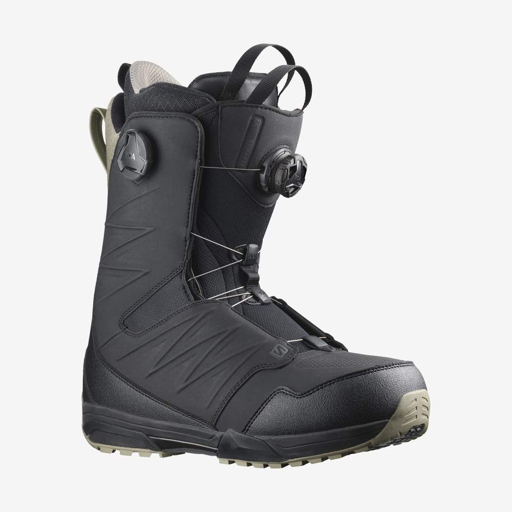 Black Salomon Synapse Focus Boa Men's Snow Boots | 389160OQW