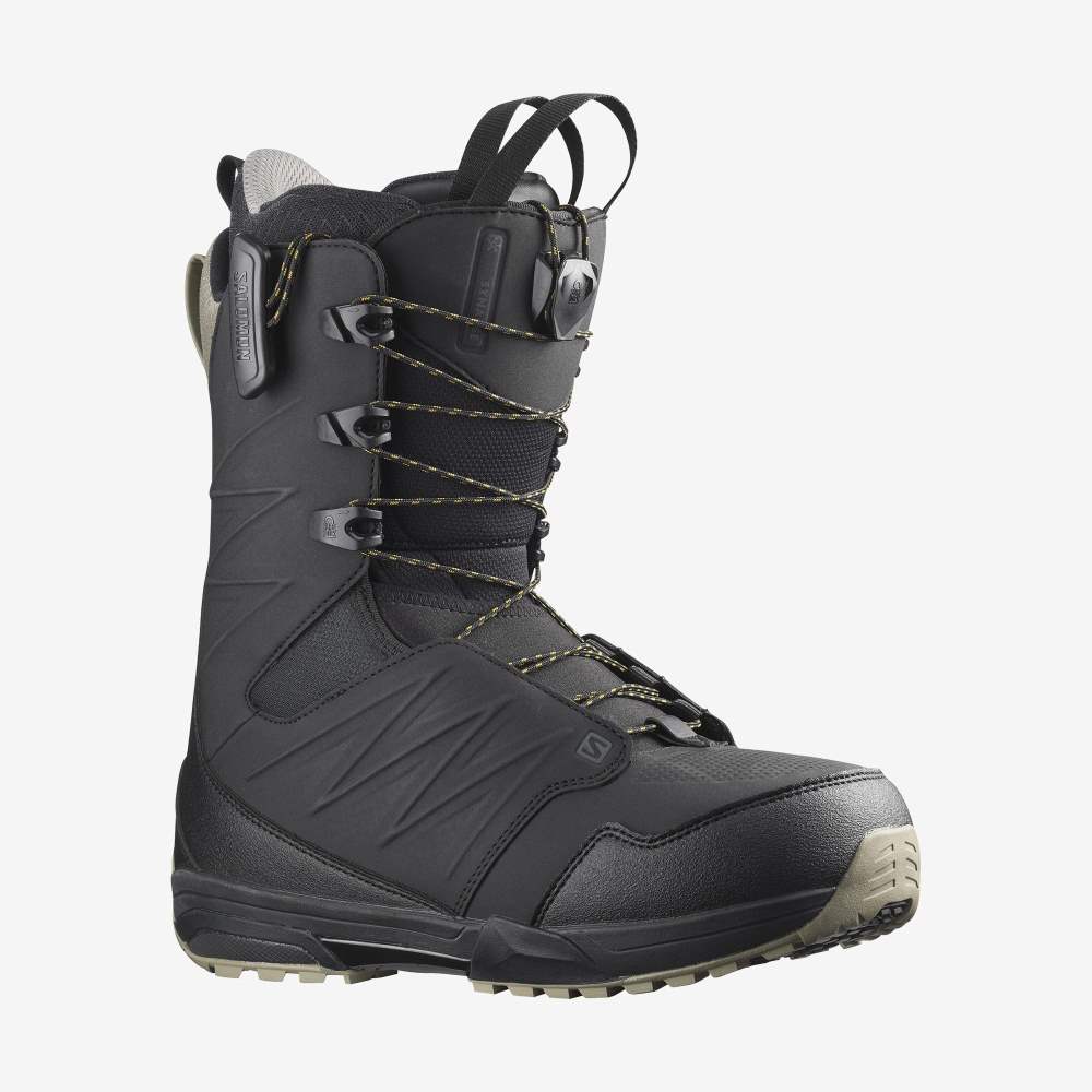 Black Salomon Synapse Wide Men's Snow Boots | 468159PFA