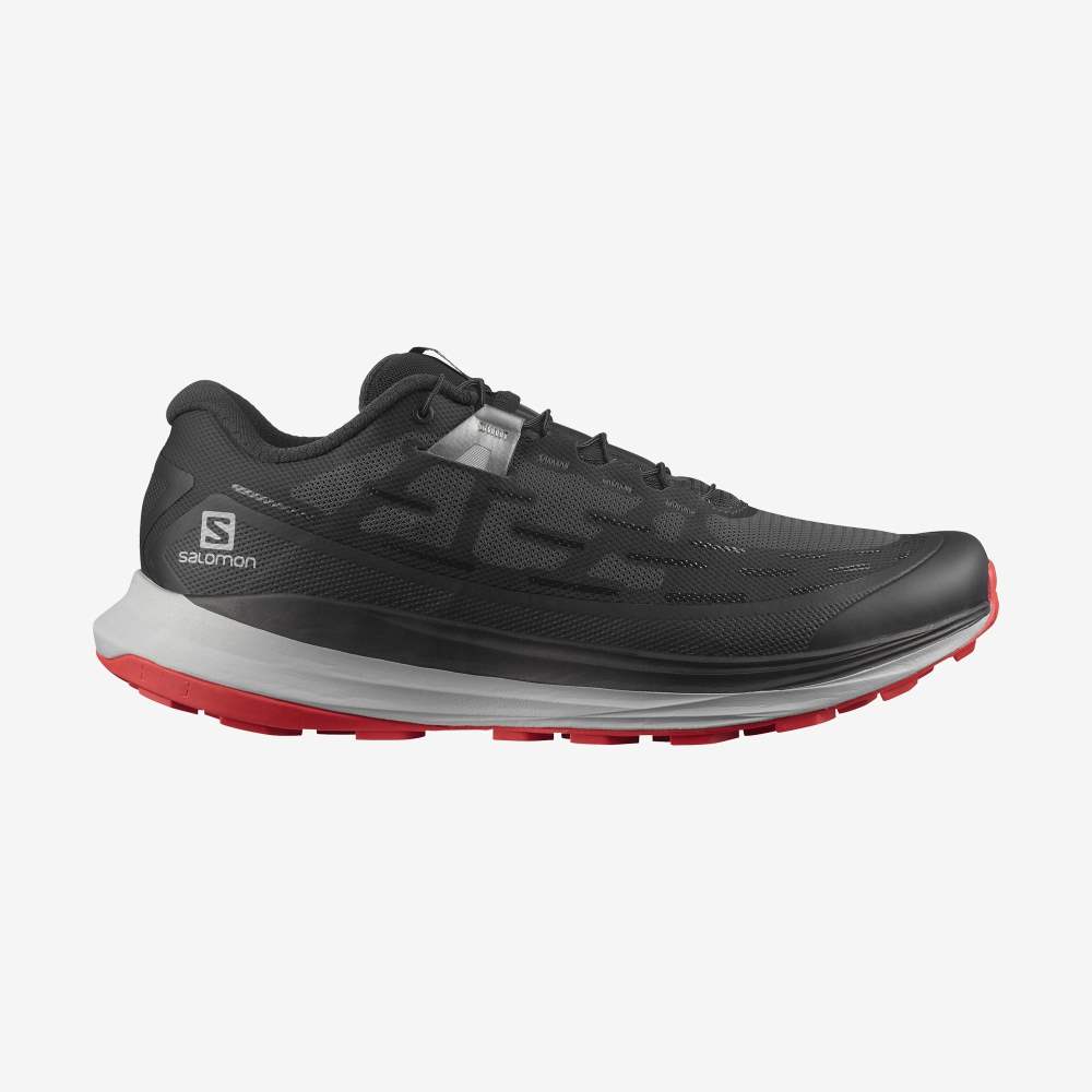 Black Salomon Ultra Glide Men's Trail Running Shoes | 405379SGP