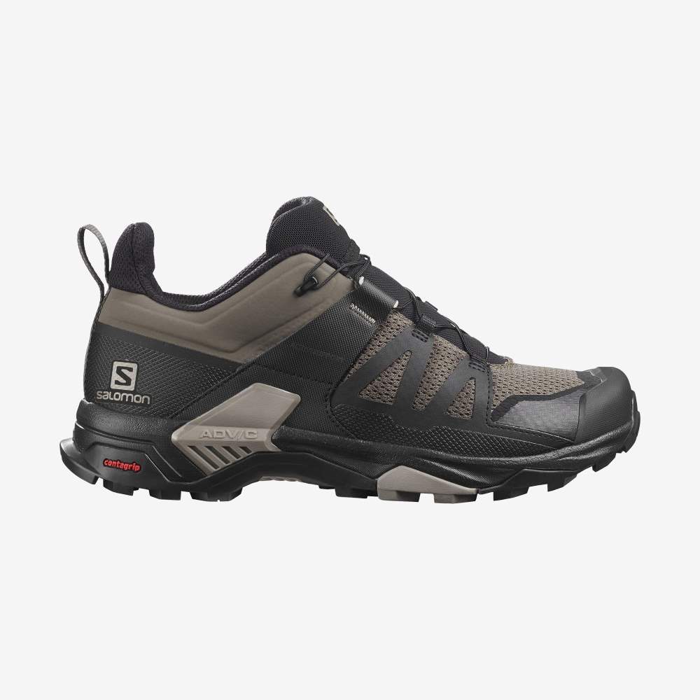 Black Salomon X Ultra 4 Men's Hiking Shoes | 576901MFW