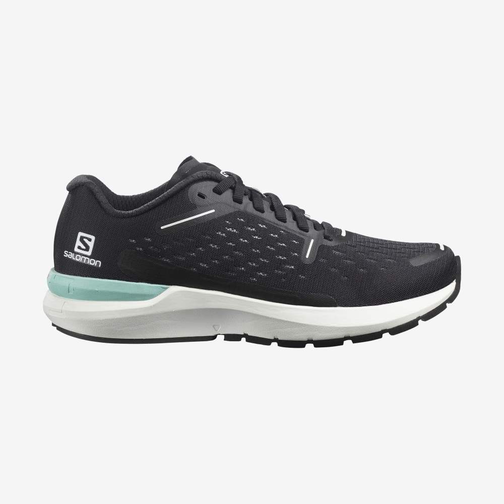 Black White Salomon Sonic 4 Balance Women's Running Shoes | 147036FTN