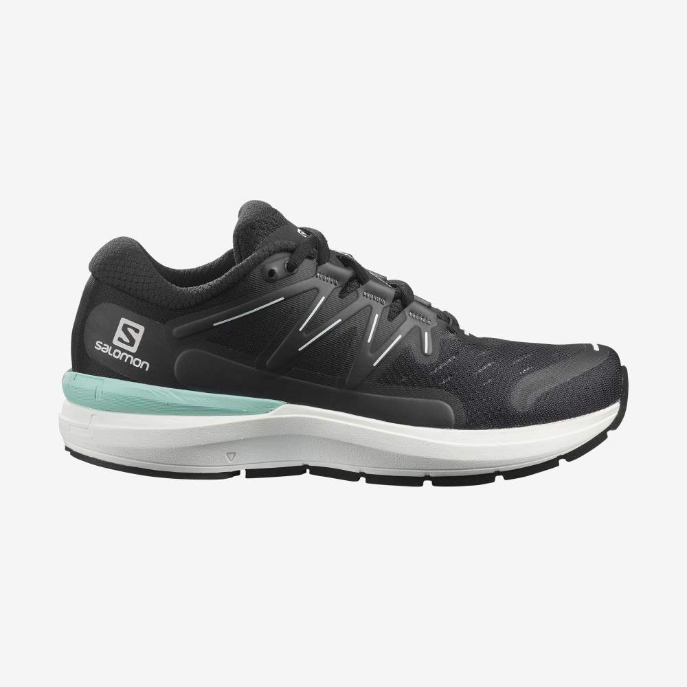 Black White Salomon Sonic 4 Confidence Women's Running Shoes | 089673CLN