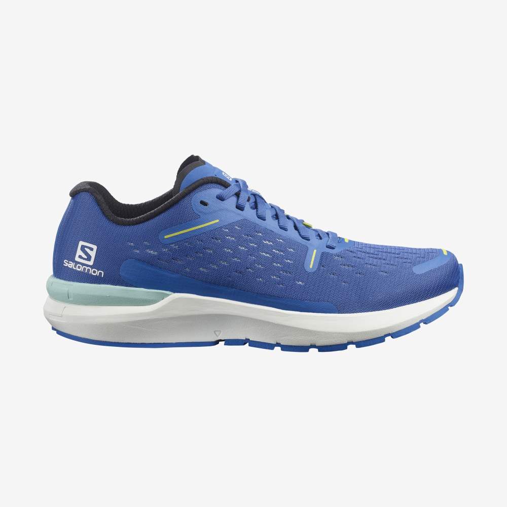 Blue White Salomon Sonic 4 Balance Men's Running Shoes | 465398MUQ