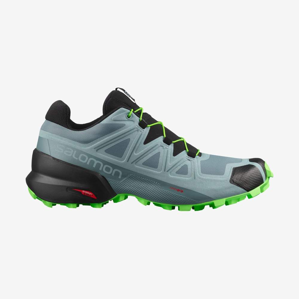 Green Salomon Speedcross 5 Men's Trail Running Shoes | 064157OWA