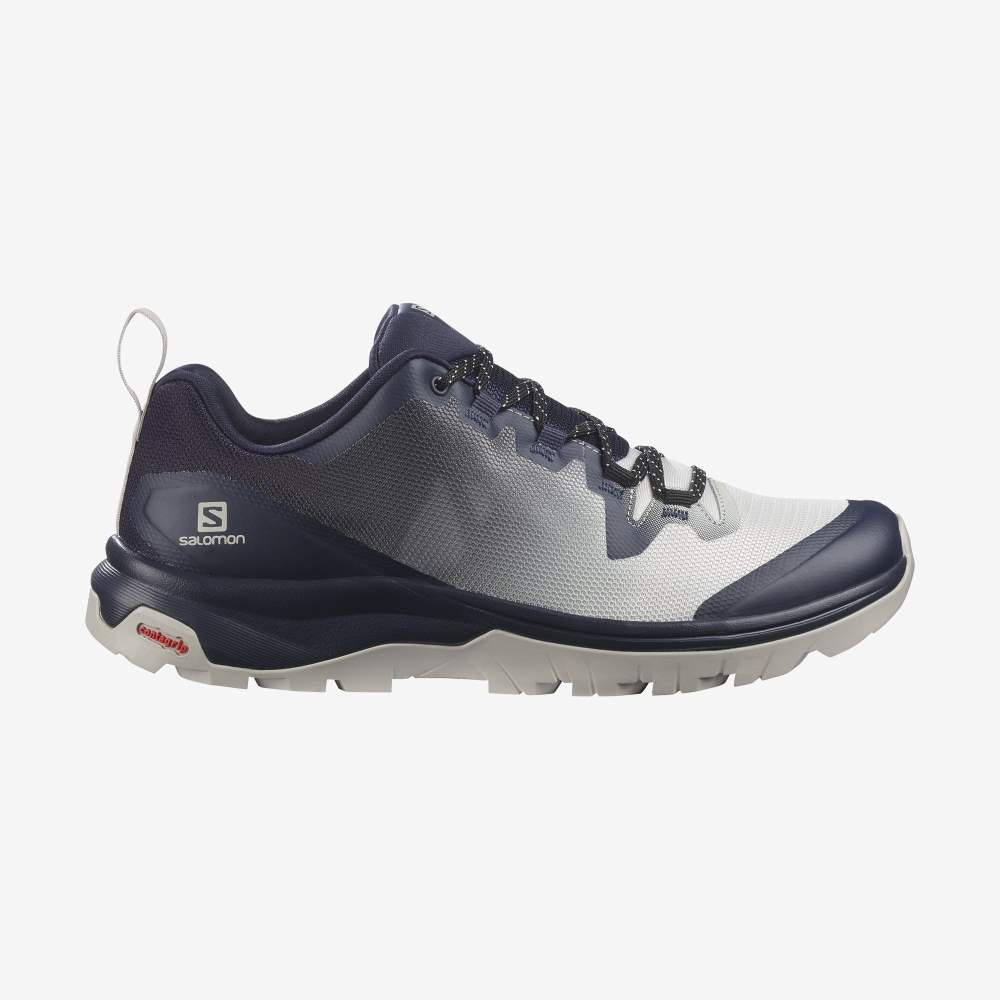 Indigo Grey Salomon Vaya Women's Hiking Shoes | 790146RLG