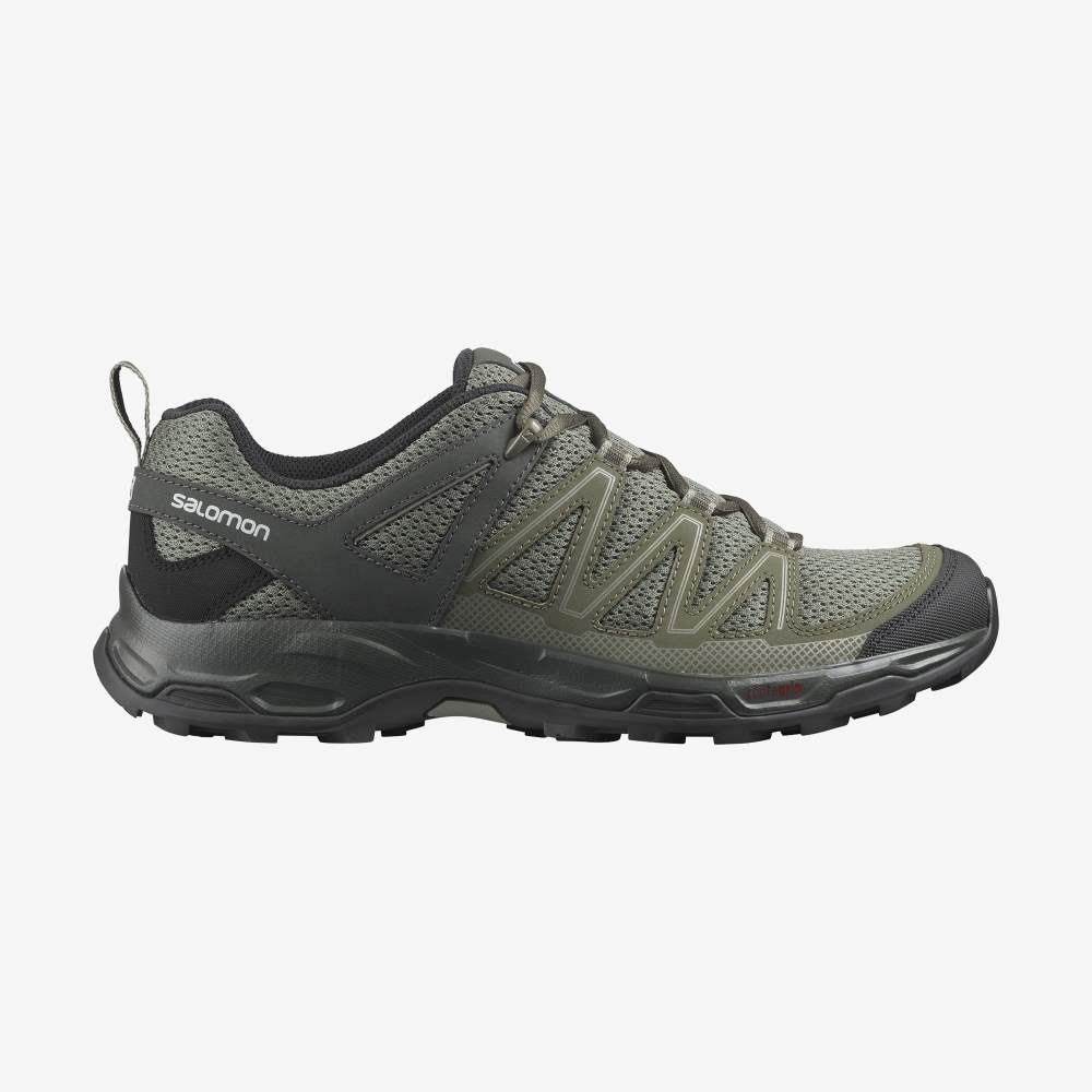 Olive Salomon Pathfinder Men's Hiking Shoes | 178902SIE