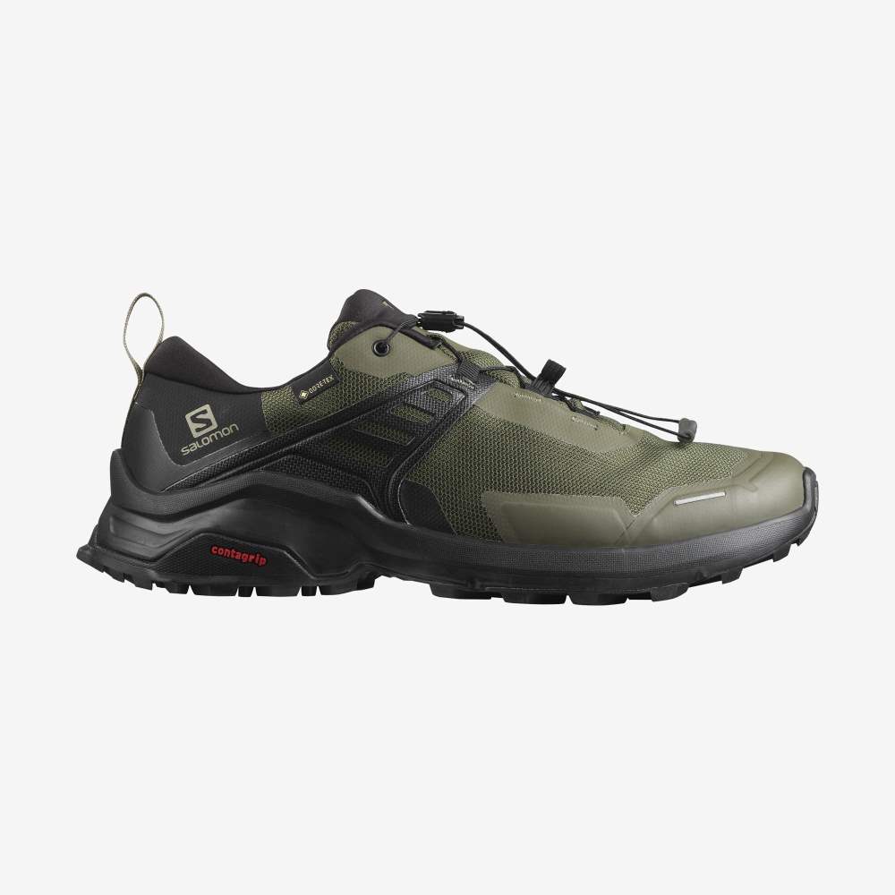 Purple Black Salomon X Raise Gore-Tex Men's Hiking Shoes | 037815MAC