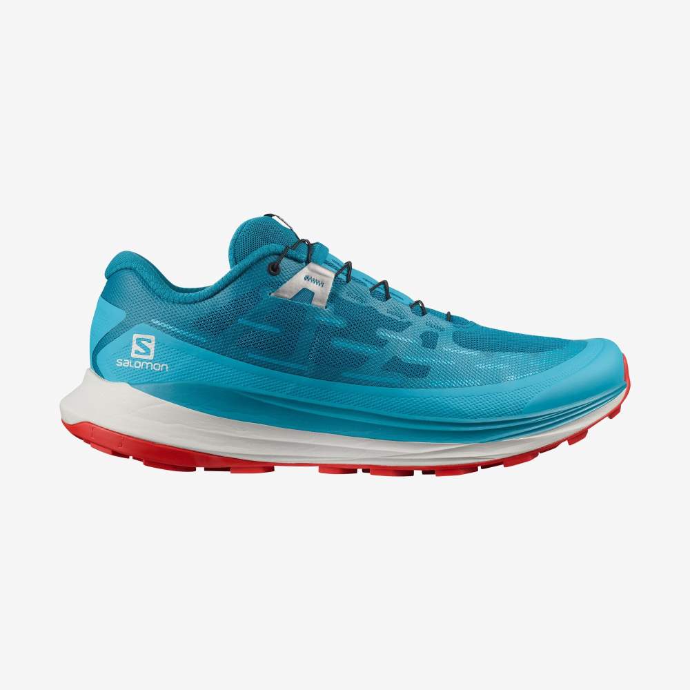 Turquoise Salomon Ultra Glide Men's Trail Running Shoes | 348571EVC