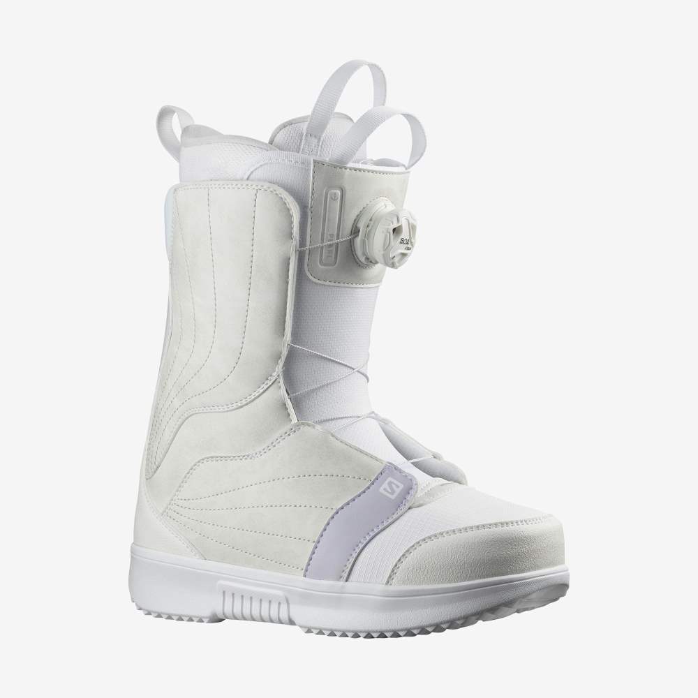 White Salomon Pearl Boa White Women's Snow Boots | 086351LOD